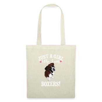 Boxer Dog - Tote Bag - red - Front