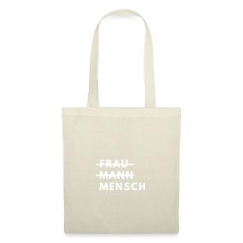ich bin ein Mensch - Stoffbeutel - Rot - Vorne