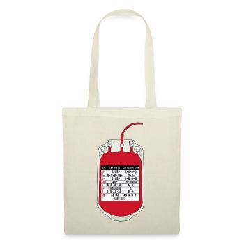 Tableau des donneurs et des receveurs de sang - Sac en tissu - rouge - Devant