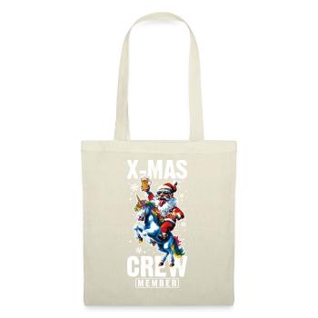 Christmas Crew Santa Claus Unicorn - Tote Bag - red - Front