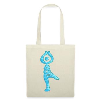 Yoga, mot dessiné - Sac en tissu - rouge - Devant
