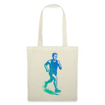 Characterful running design - Tote Bag - red - Front