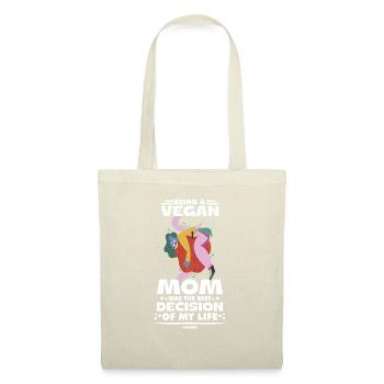 vegan mother woman animal rights eat healthy - Tote Bag - red - Front