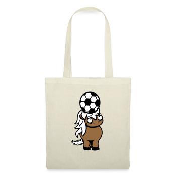 Horse Football Ball Game Header Club Fan Hobby - Tote Bag - red - Front