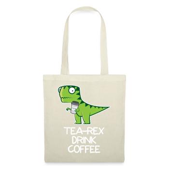 Thé Rex drink Coffee - funny Design - Sac en tissu - rouge - Devant
