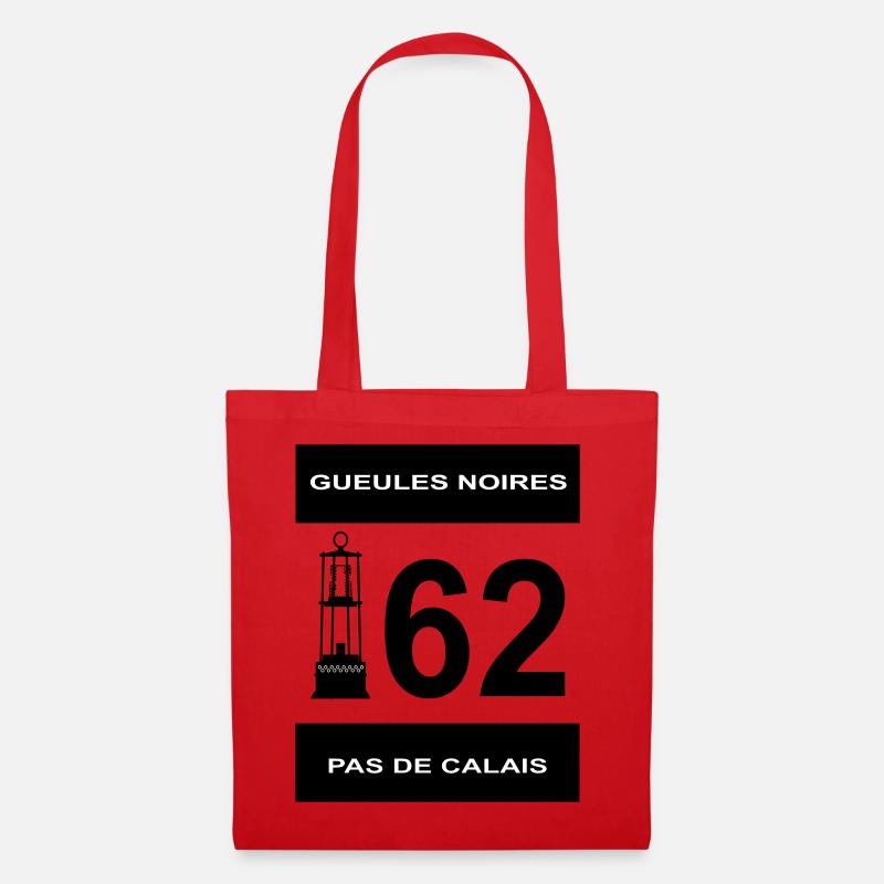 62 pas de calais - Sac en tissu - rouge