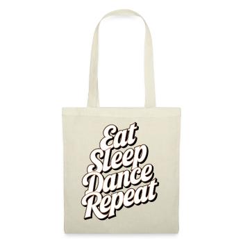 Motivational SleepDance Repeat Text - Tote Bag - red - Front