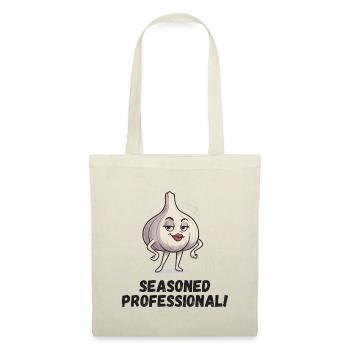 Dame à l’ail - Caricature confiante - Sac en tissu - rouge - Devant