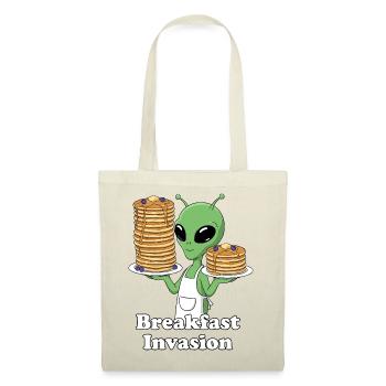 Breakfast Invasion : Crêpes extraterrestres - Sac en tissu - rouge - Devant