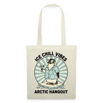 Penguin Retro Cocktail "IceChill Vibes" - Tote Bag - red - Front