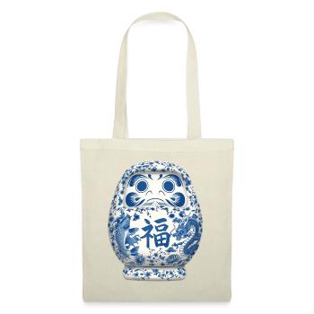 Daruma - Sac en tissu - rouge - Devant