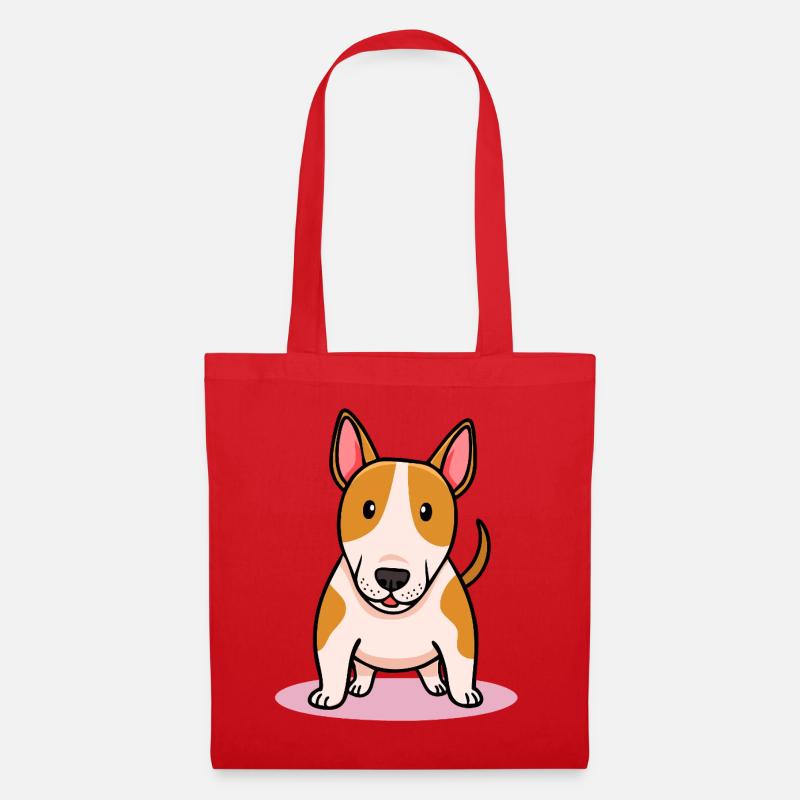 Bull Terrier (comic) - Tote Bag - red