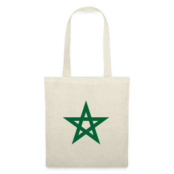 Morocco flag pentagram travel vacation Marrakech - Tote Bag - red - Front