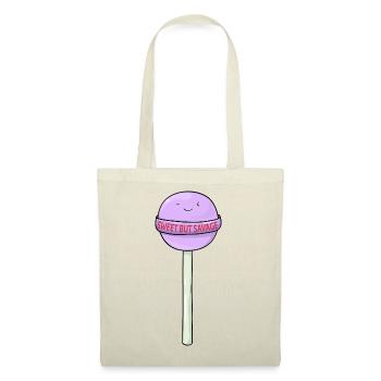 Sweet but savage Lollipop  Kawaii Candy Motiv - Stoffbeutel - Rot - Vorne