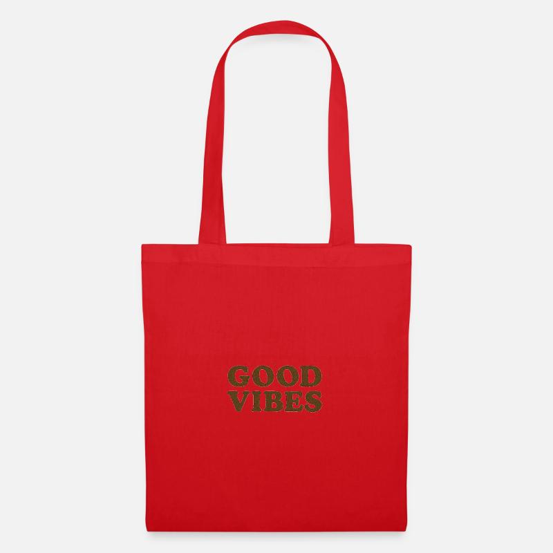 Buenas Vibras en Madera Texturada - Tote Bag - red