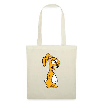 Bunny Horrified Fearful Desperate Confused Cool - Tote Bag - red - Front