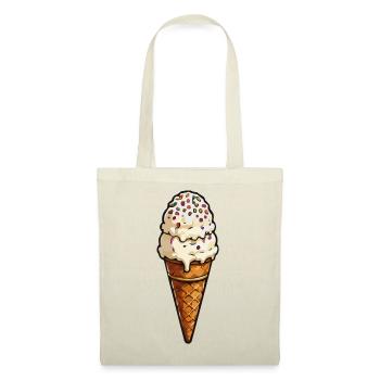 Doppel-Eiscreme mit Streuseln - Tote Bag - red - Front