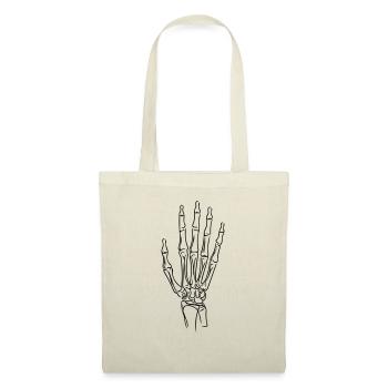 Hand Line Art - Minimalist - Tote Bag - red - Front