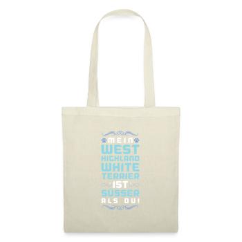 West Highland,White Terrier Dog Saying - Tote Bag - red - Front