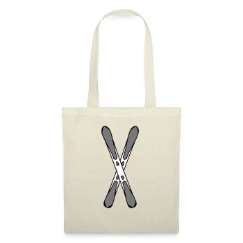 croisement vacances sport 2 planches de ski conduite winte - Sac en tissu - rouge - Devant
