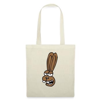 Lapin Lapin Lapin Dessin Animé Dents De Lapin Idiot - Sac en tissu - rouge - Devant