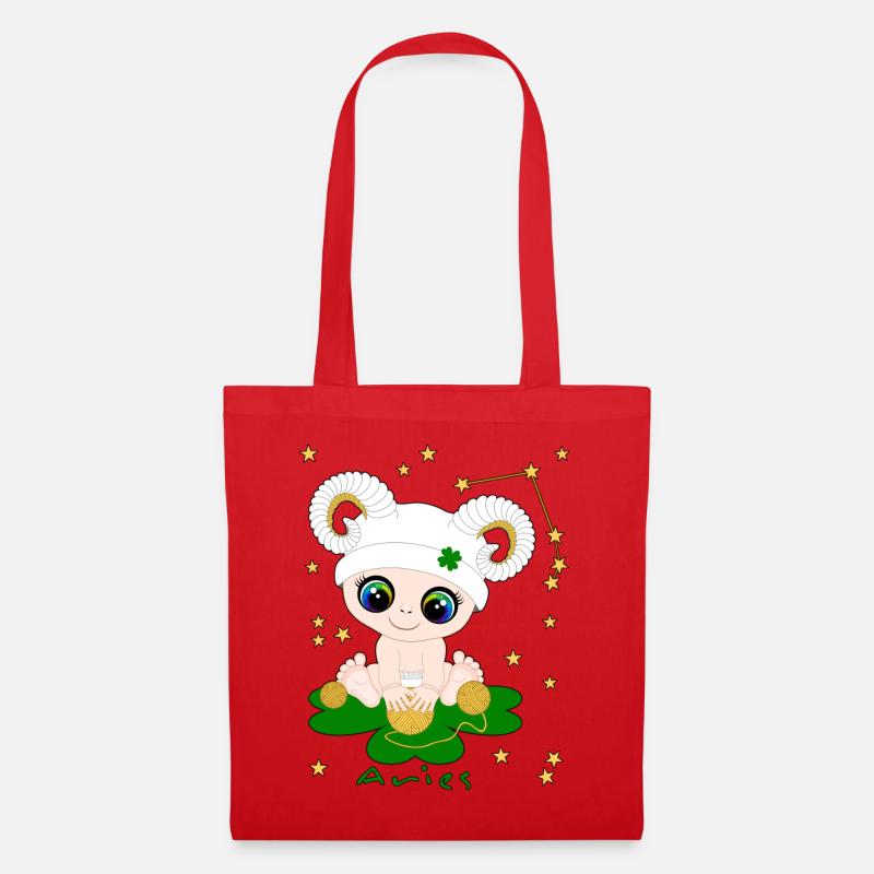 sternzeichen_aries - Tote Bag - red