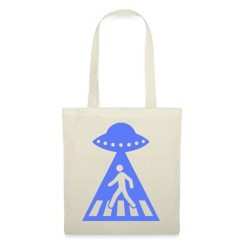 Drôle OVNI Stick Figure Alien Rencontre - Sac en tissu - rouge - Devant