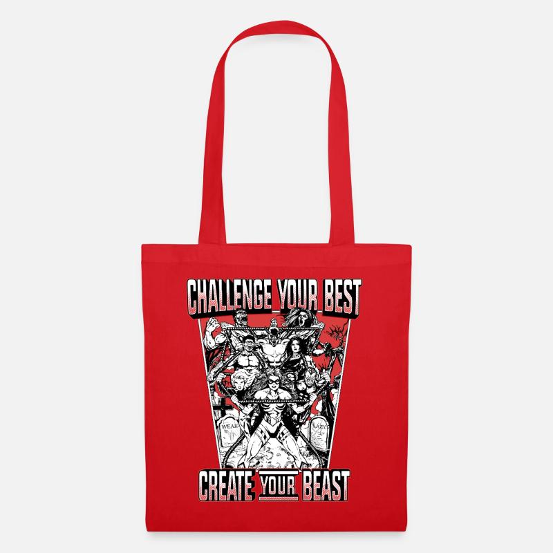 CYB - Backprint - Black/White/Red - Challenge - Stoffbeutel - Rot