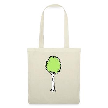 Birch Trees Cool - Tote Bag - red - Front