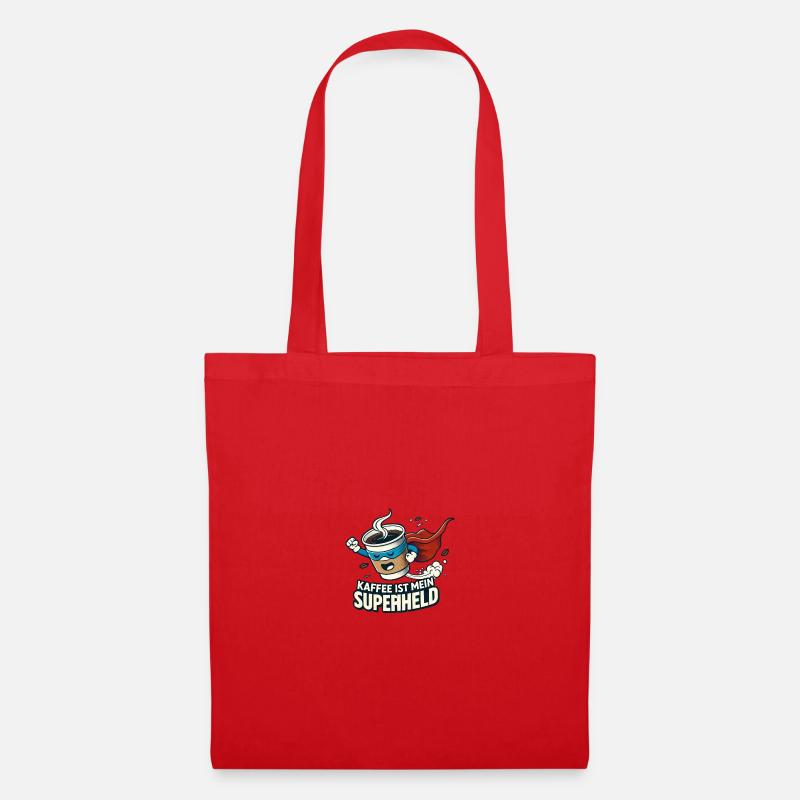 Coffee Superhero Invigorating Power - Tote Bag - red