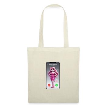 Pink Catgirl on Call - Tote Bag - red - Front