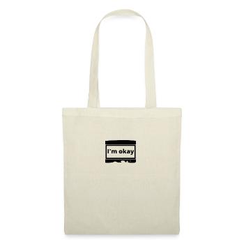 i am okay r - Sac en tissu - rouge - Devant