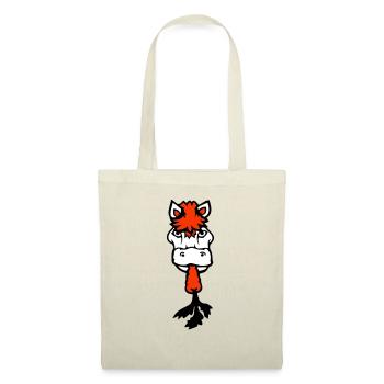 Cheval mangeant carotte carotte manger faim légumes sucré - Sac en tissu - rouge - Devant