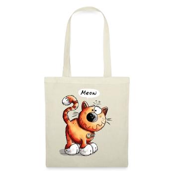 Funny Red Cat - Meow -.Cats - Gift - Pet - Animal - Tote Bag - red - Front