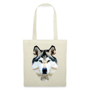 Husky Dog Polygon - Tote Bag - red - Front