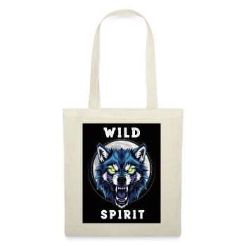 Wild Wolf Ghost Dinosaur Design - Tote Bag - red - Front