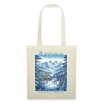 Aspen Colorado Wintersport Ski Snowboard Winterurl - Stoffbeutel - Rot - Vorne
