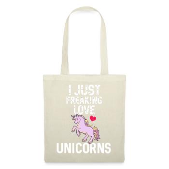 I Freaking Love Unicorns Gift - Tote Bag - red - Front
