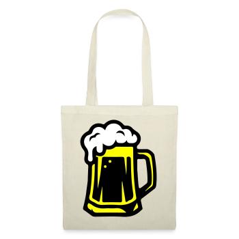 Bierkrug Bier Symbol - Stoffbeutel - Rot - Vorne