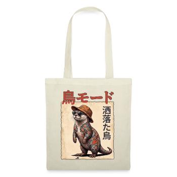 Japanischer Shibuya Otter - Stoffbeutel - Rot - Vorne