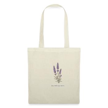 Lavendel Botanische Illustration - Stoffbeutel - Rot - Vorne