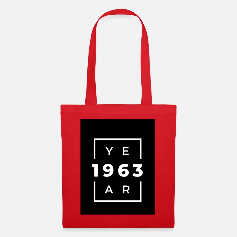 1963 Anniversary Digital Design - Tote Bag - red