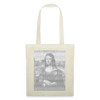 Mona Lisa - La Joconde - ASCII Art - Pixel - Sac en tissu - rouge - Devant