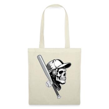 CRÂNE DE BASEBALL - Sac en tissu - rouge - Devant