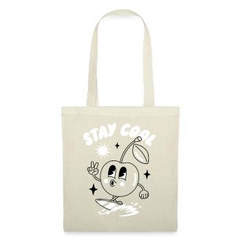 Restez cool Sticker Design - Sac en tissu - rouge - Devant