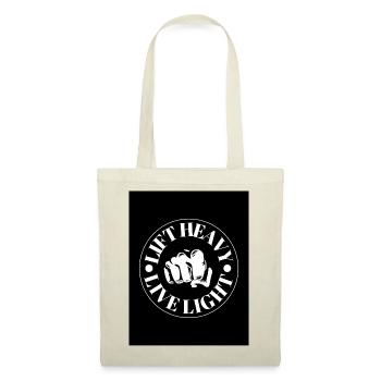 Slogan de motivation avec motif de poing - Sac en tissu - rouge - Devant