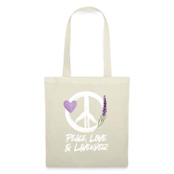 Love, Peace & Lavender - Tote Bag - red - Front