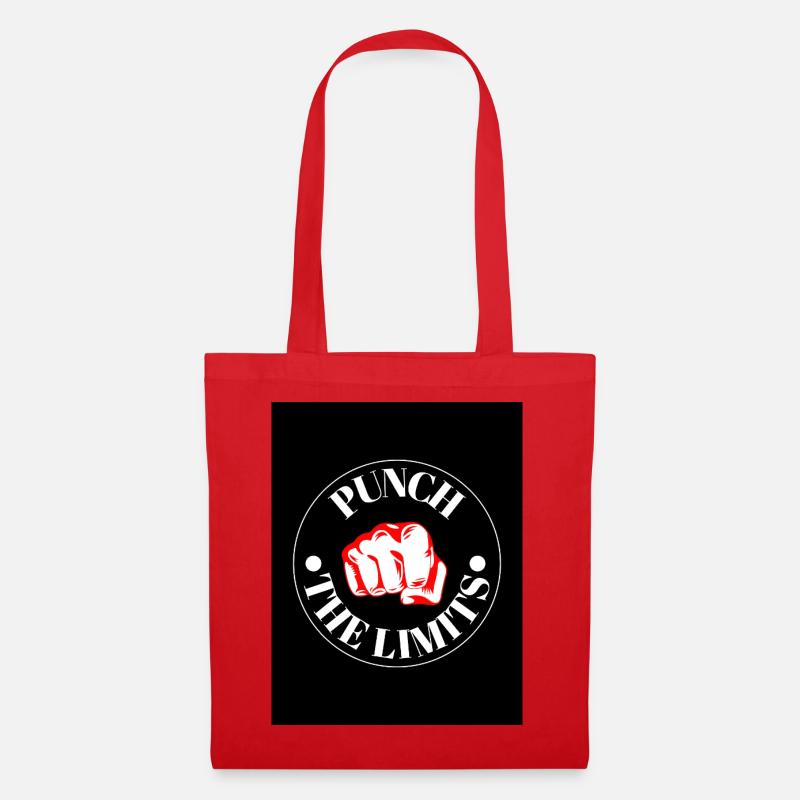 Punch the Limits Emblem - Tote Bag - red