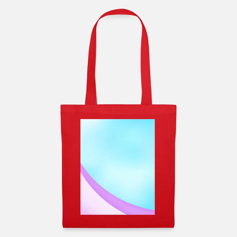 Abstract Pastel Gradient Design - Tote Bag - red