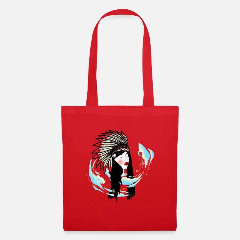 Wild Leaves Wind Princess - Tote Bag - red